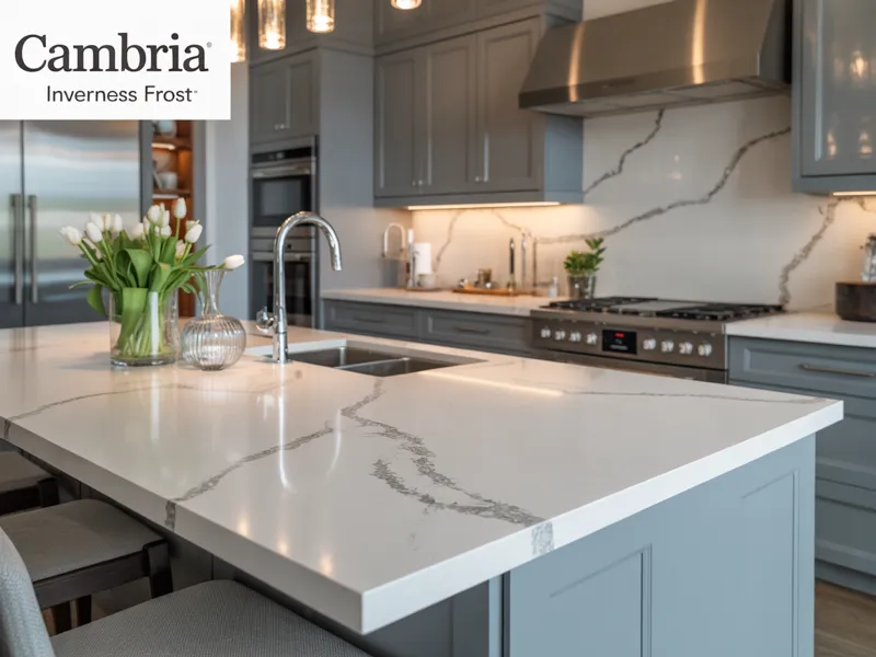 Cambria Inverness Frost quartz countertop